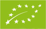 Nuevo logotipo de Agricultura EcolÛgica: 12 estrellas blancas de la UniÛn Europea que forman la silueta de una hoja sobre un fondo verde